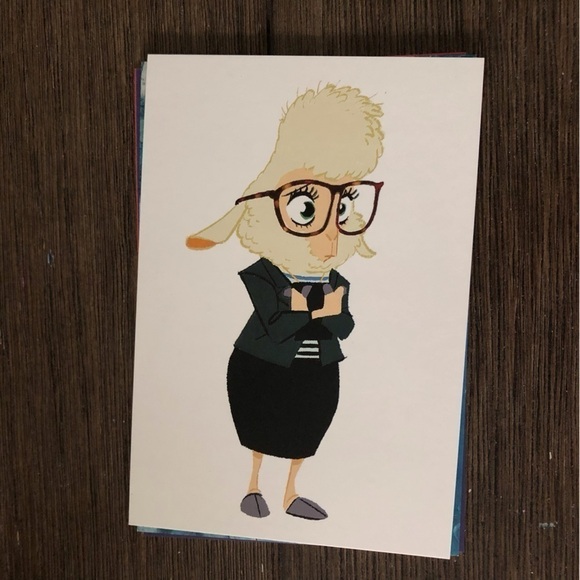 Disney Villains Postcards: Mixed Set 6 pack Aristocats, sword stone and Zootopia - Picture 3 of 8